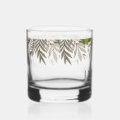 Gedempt groen met naam whisky glas (Rechts)