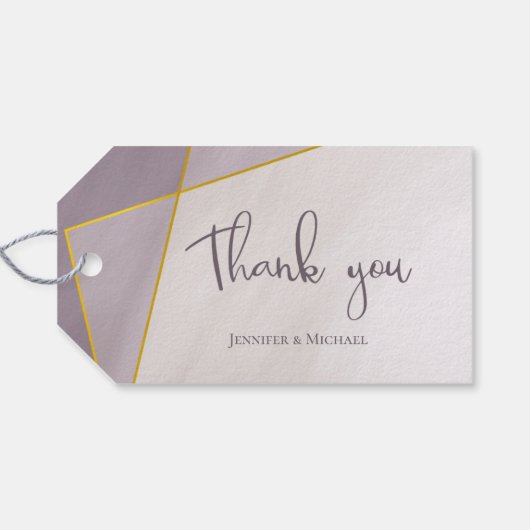 gedempt lijst cadeaulabel (Achterkant Horizontaal)