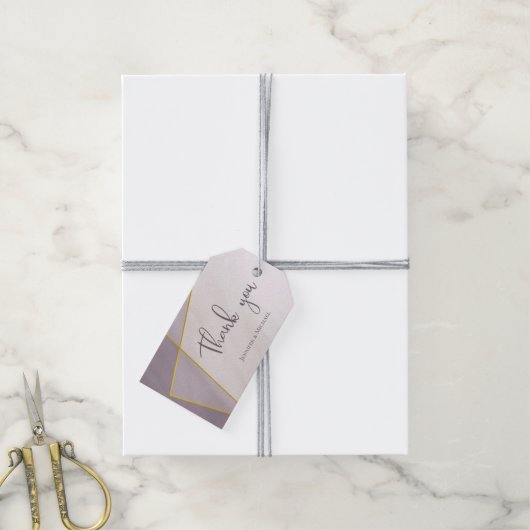 gedempt lijst cadeaulabel (Met Touw)