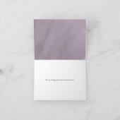 gedempt lijst modern huwelijk bedankt kaart (Binnen)