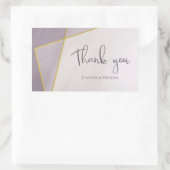 gedempt lijst rechthoekige sticker (Tas)