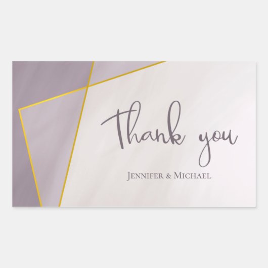 gedempt lijst rechthoekige sticker (Voorkant)