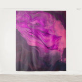 ** gedempt marmeren dromen roze Paarse Abstracte k Wandkleed (Voorkant)