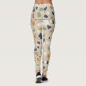gedempt terrazzo-patroon leggings (Achterkant)