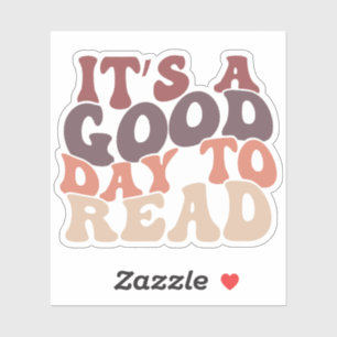 Gedempt veelkleurig Het is een goede dag om vinyl  Sticker
