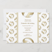 gedempt volleybalbalpatroon meisjes verjaardag kaart (Voorkant)