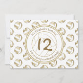 gedempt volleybalbalpatroon meisjes verjaardag kaart (Achterkant)