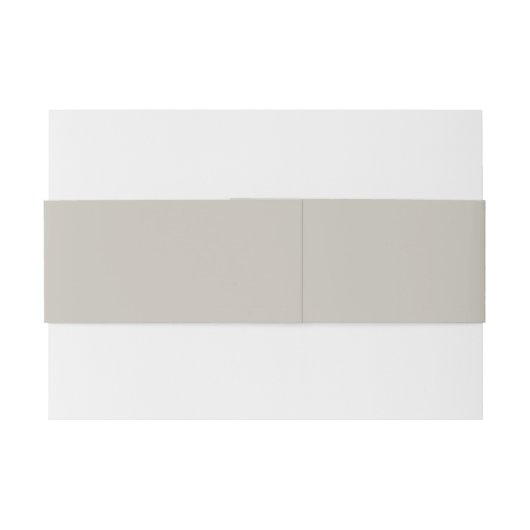 Gedempt zacht beige goud uitnodigingen wikkel (Achterkant Voorbeeld)