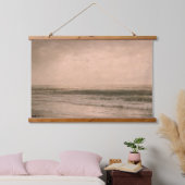 Gedempt zeegezicht schilderij hangend wandkleed (Slaapkamer)