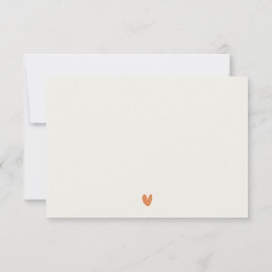 Gedempte aardse Waterverf Afrikaans Landschapsbrui RSVP Kaartje (Achterkant)