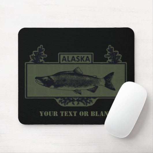 Gedempte Alaska Combat Fisherman Badge Muismat (Met muis)