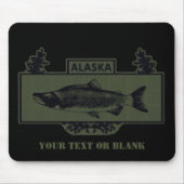 Gedempte Alaska Combat Fisherman Badge Muismat (Voorkant)