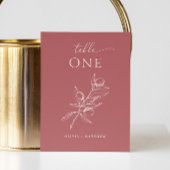 Gedempte bakstenen rode olijf bruiloft | Herfst bo Kaart