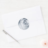 gedempte blauwe roos stickers (Envelop)
