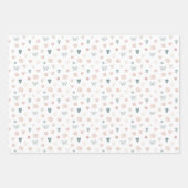 gedempte bloem inpakpapier vel (Voorkant 2)