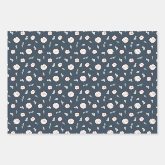 gedempte bloem inpakpapier vel (Voorkant)