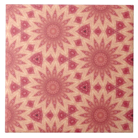 Gedempte bloemen Boho Magic Tegeltje (Voorkant)