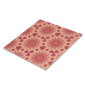 Gedempte bloemen Boho Magic Tegeltje (Zijkant)