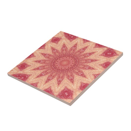 Gedempte bloemen Boho Magic Tegeltje (Zijkant)