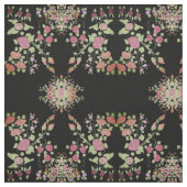 Gedempte bloemen en bessen ontwerp stof (Swatch)