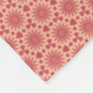 Gedempte bloemige Boho-magië Fleece Deken