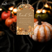 Gedempte Bloemige Karamel Beige Kerstcadeau Label Cadeaulabel