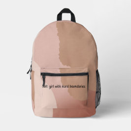 Gedempte blos en warme haver AI Print Cut Sew Bag Bedrukte Rugzak