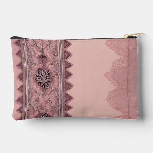 Gedempte blos roze & beige stijl AI-kunst Etui (Achterkant)