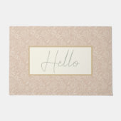 Gedempte Blush Schetste Pioenen Bloemen Deurmat (Voorkant)