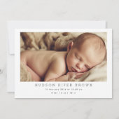 Gedempte Boho Baby Boy Kleding Klein Man Foto Bedankkaart (Achterkant)