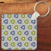 Gedempte Boho Driehoek Sleutelhanger (Achterkant)