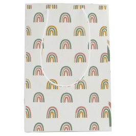 Gedempte boho regenboog scandi patroon medium cadeauzakje