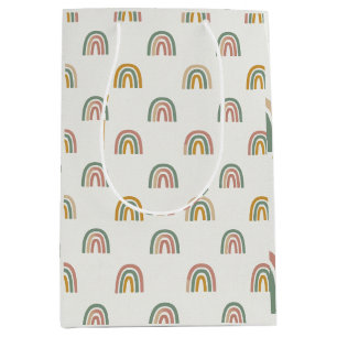 Gedempte boho regenboog scandi patroon medium cadeauzakje