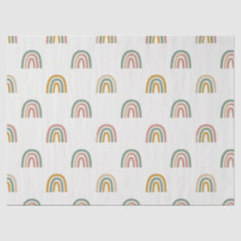 Gedempte boho regenboog scandi patroon  tissuepapier