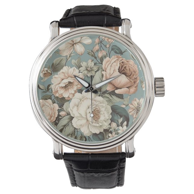 Gedempte botanische droom horloge (Voorkant)