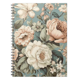 Gedempte botanische droom notitieboek