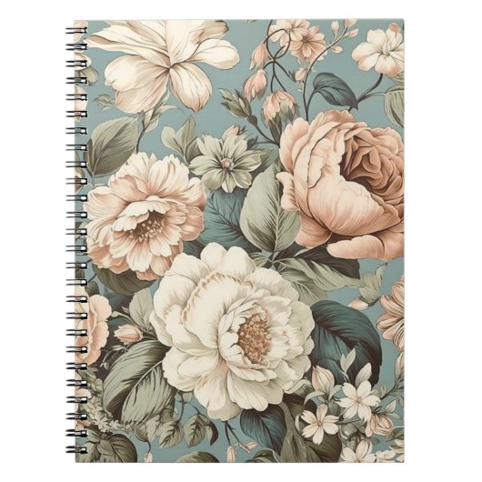 Gedempte botanische droom notitieboek (Voorkant)