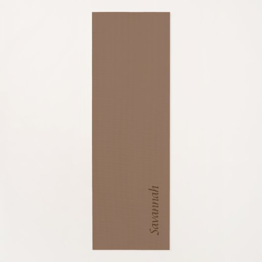 Gedempte bruine yogamat (Voorkant)