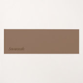 Gedempte bruine yogamat (Voorkant (horizontaal))