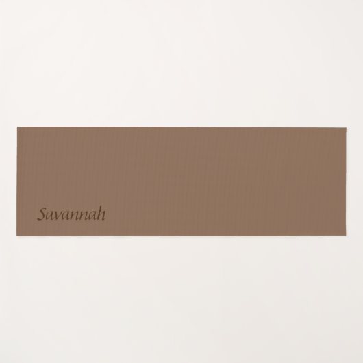 Gedempte bruine yogamat (Voorkant (horizontaal))