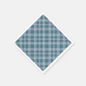 Gedempte cyaan geplakt patroon servetten (Hoek)