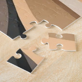 Gedempte Draaiing | Moderne Abstracte Spiraal Puzz Legpuzzel (Zijkant)