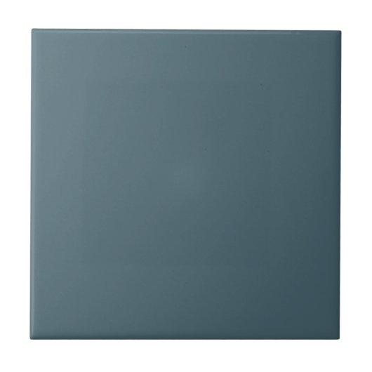 Gedempte Elegance Slate Blue Decoratieve Keramisch Tegeltje (Voorkant)