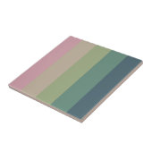 Gedempte Elegance Stripes Decoratieve Keramische T Tegeltje (Zijkant)