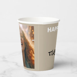 Gedempte Elegantie Calm Stone Gelukkige Verjaardag Papieren Bekers