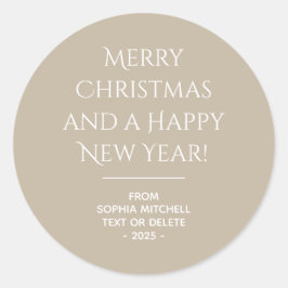 Gedempte elegantie - Calm Stone Kerst sticker