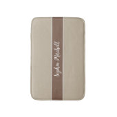 Gedempte Elegantie - Calm Stone Name Bath Mat (Voorkant Verticaal)