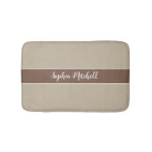 Gedempte Elegantie - Calm Stone Name Bath Mat (Voorkant)