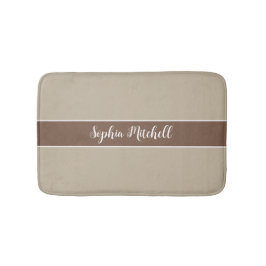 Gedempte Elegantie - Calm Stone Name Bath Mat