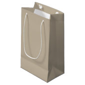 Gedempte elegantie - Calm Stone Name Gift Bag Klein Cadeauzakje (Voorkant Gekanteld)